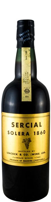 1860 Madeira Leacock Sercial Solera (rótulo em papel)