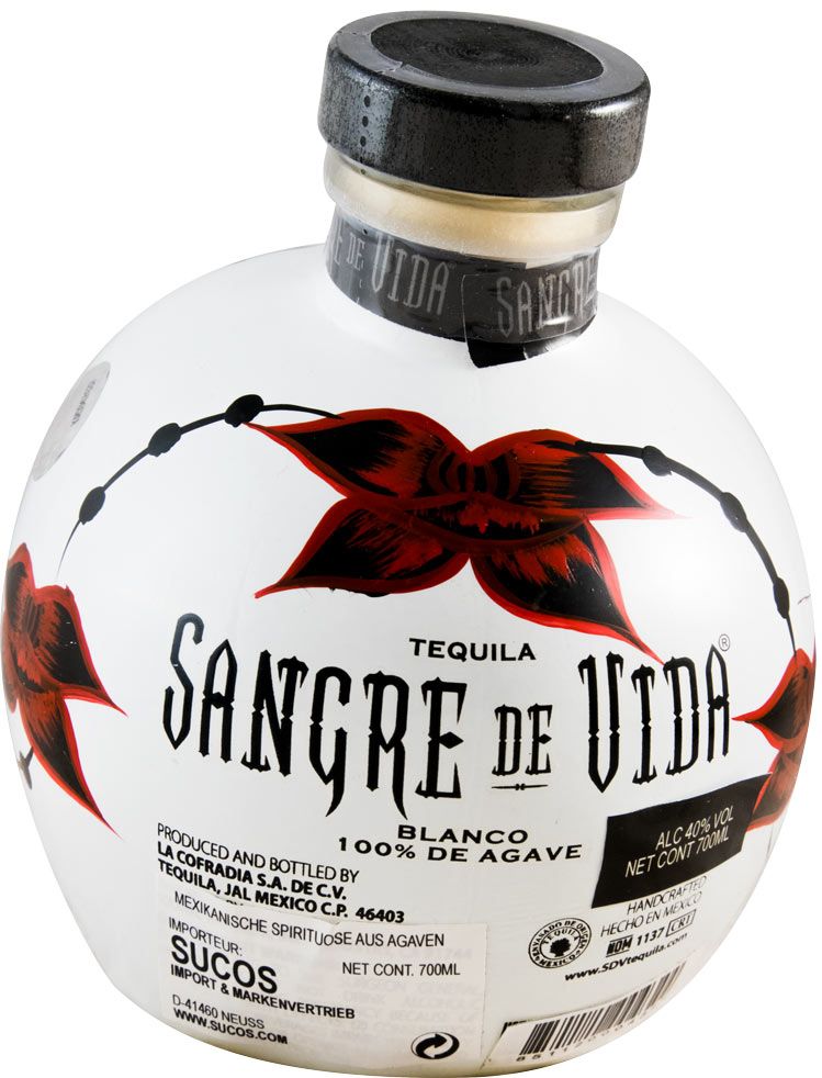 Tequila Sangre De Vida Blanco 100 Agave   4110084 1 