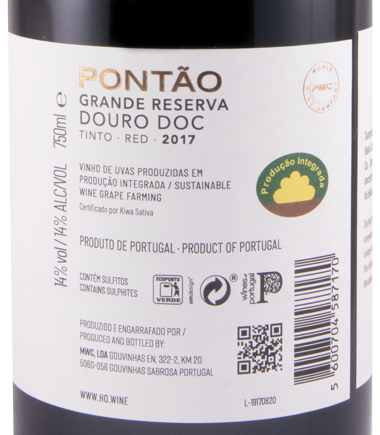 Vinho Tinto Português Menin Reserva 750ml - Grand Vinhos Brasil