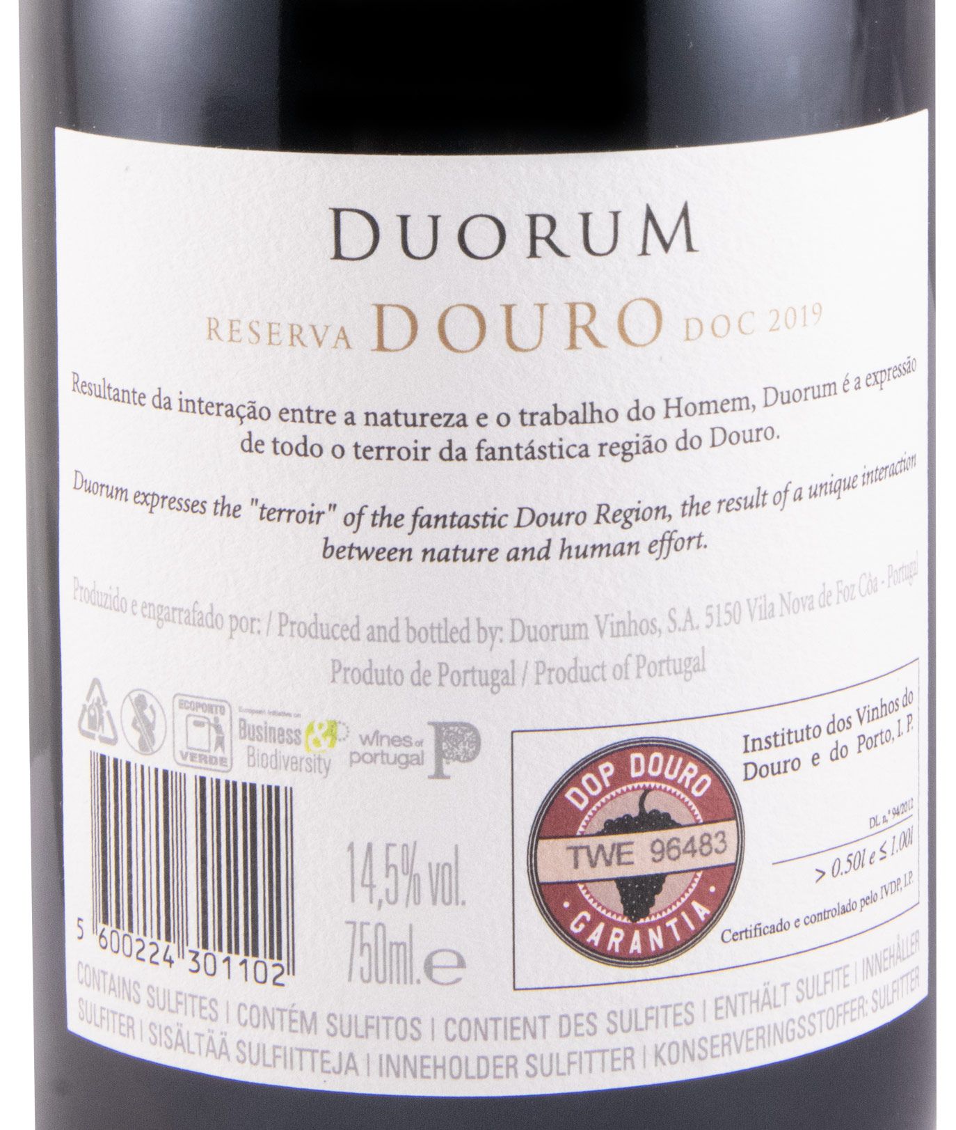 2019 Duorum Reserva Tinto