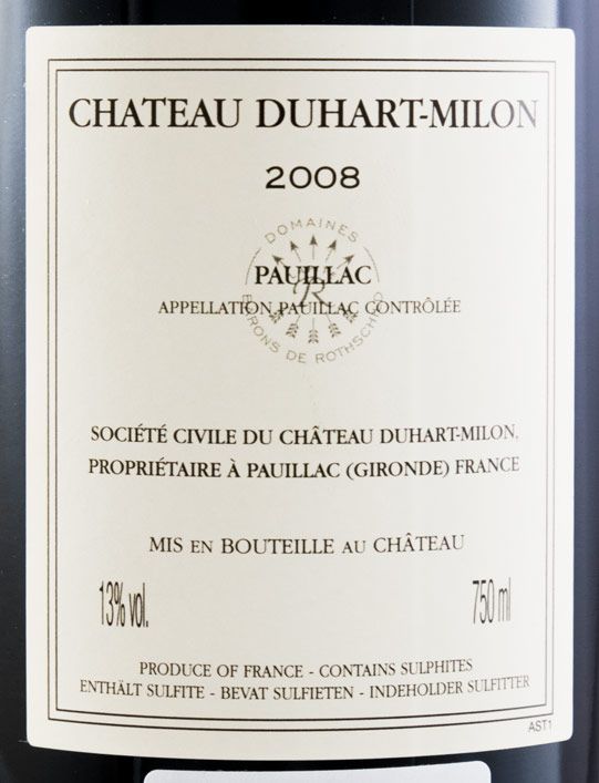 セール【送料無料・木箱付き】シャトー・ドゥアール・ミロン　2008年 ワイン