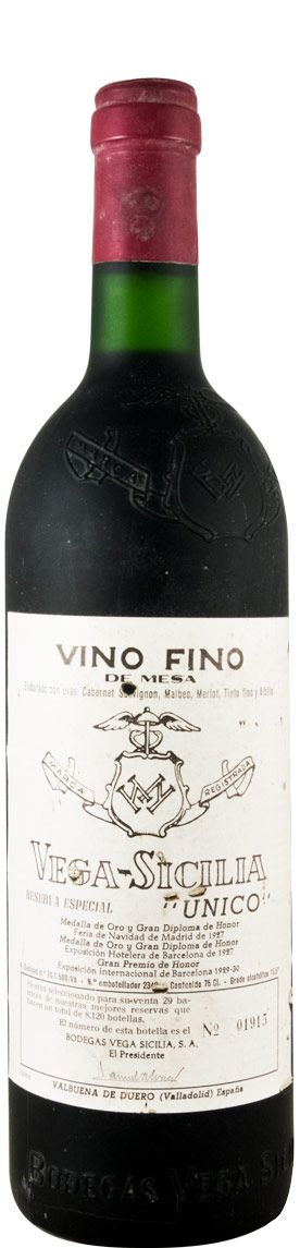 1986 Vega-Sicilia Unico Reserva Especial Ribera del Duero red