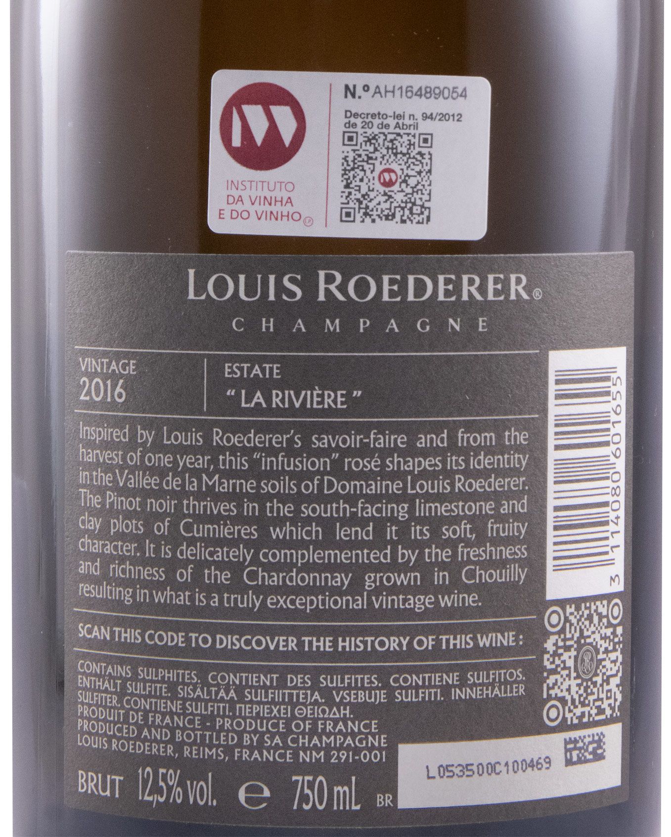 2016 Champagne Louis Millésime Roederer Brut rosé